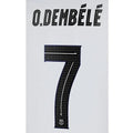 Barcelona 2022-23 Third O. Dembele #7 Jersey Name Set