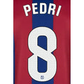 Barcelona 2023/24 Home Pedri #8 Jersey Name Set