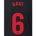 Barcelona 2024/25 Away GAVI #6 Official Name Set