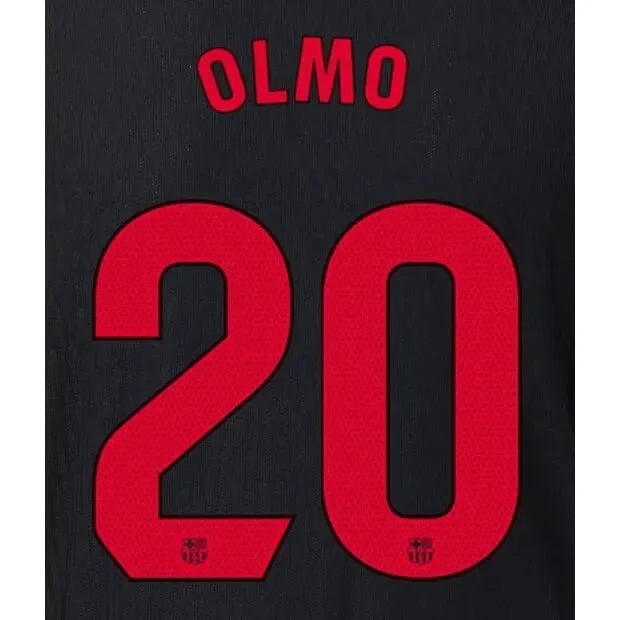 Barcelona 2024/25 Away OLMO #20 Official Name Set