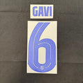 Barcelona 2024/25 Third GAVI #6 Official Name Set (CL Version)