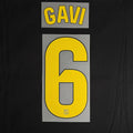 Barcelona 2025/26 Home GAVI #6 Youth Official Name Set