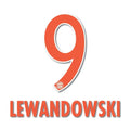Bayern Munich 2016/17 Away Lewandowski #9 Jersey Name Set