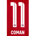 Bayern Munich 2021/22 Home Coman #11 Jersey Name Set