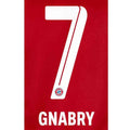 Bayern Munich 2021/22 Home Gnabry #7 Jersey Name Set