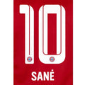 Bayern Munich 2021/22 Home Sane #10 Jersey Name Set