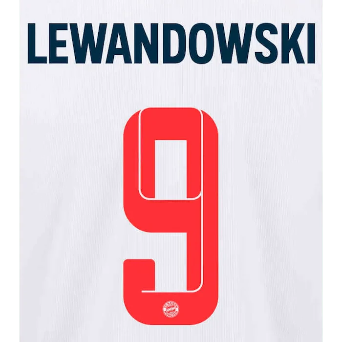 Bayern Munich 2021/22 Third Lewandowski #9 YOUTH Jersey Name Set