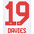 Bayern Munich 2023/24 Home Davies #19 Jersey Name Set