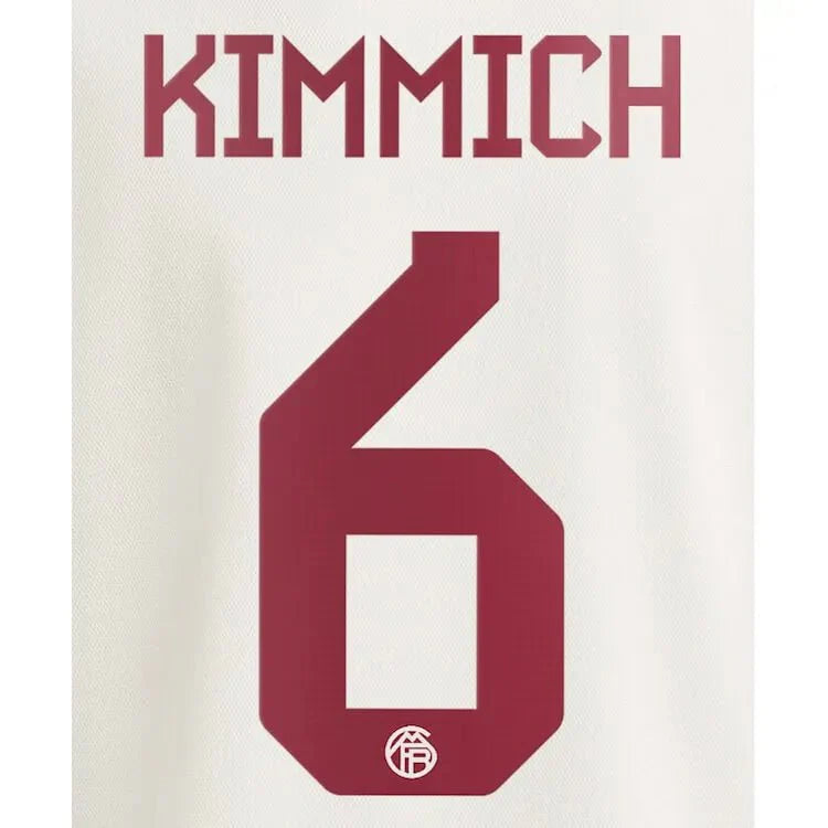 Bayern Munich 2023/24 Third Kimmich #6 Jersey Name Set (CL Version)