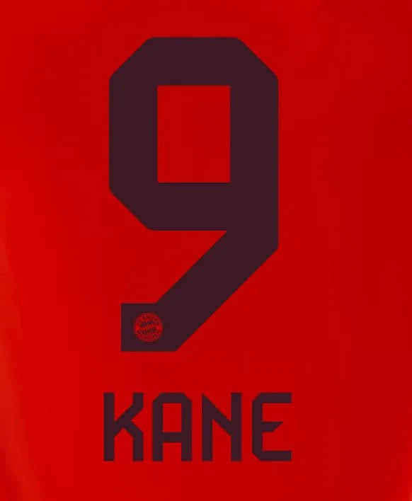 Bayern Munich 2024/25 Home Kane #9 Jersey Name Set