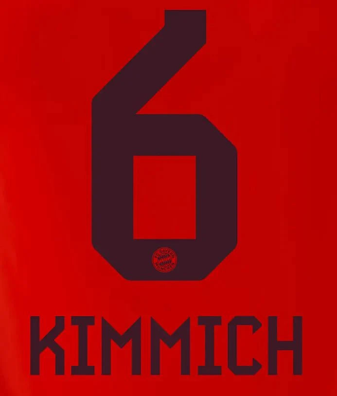 Bayern Munich 2024/25 Home Kimmich #6 Jersey Name Set