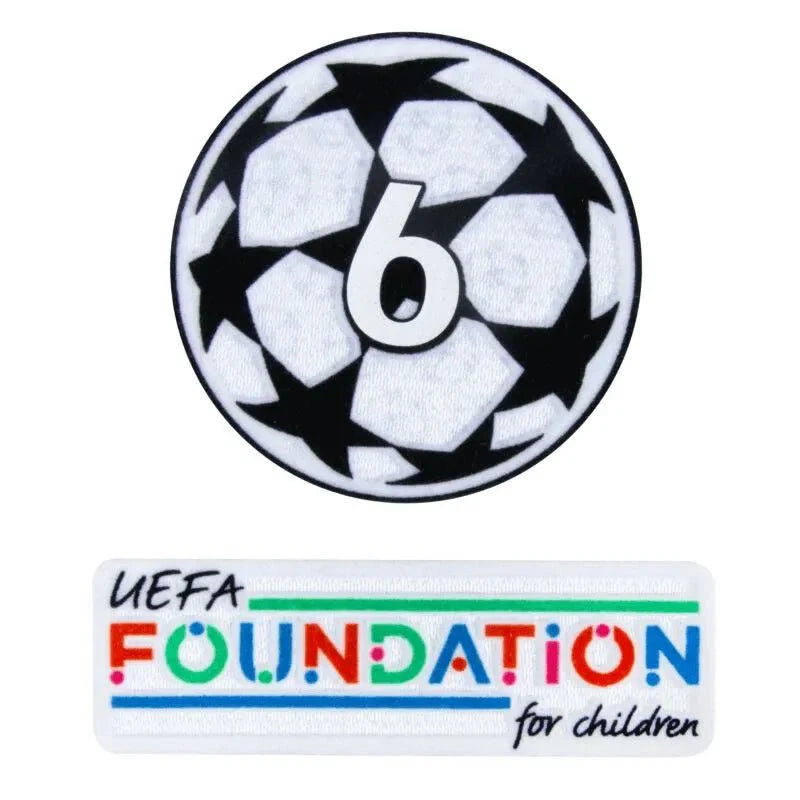 Bayern Munich/Liverpool  2024-25 UCL Starball 6 Times Winner + UEFA Foundation Patch Set
