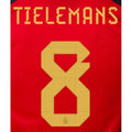 Belgium 2022-23 Home Tielemans #8 Jersey Name Set