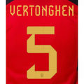 Belgium 2022-23 Home Vertonghen #5 Jersey Name Set
