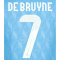 Belgium 2024/25 Away De Bruyne #7 Jersey Name Set