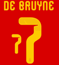 Belgium 2026- Home DE BRUYNE #7 Official Name Set