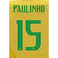 Brasil 2018 Home Paulinho #15 Jersey Name Set