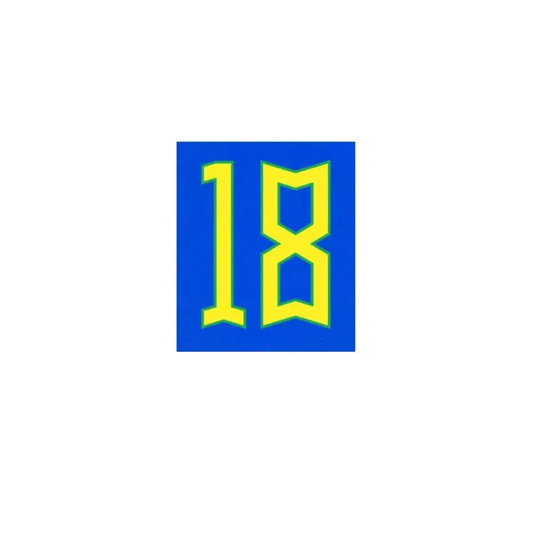 Brazil 2022-23 Away G. Jesus #18 Jersey Name Set
