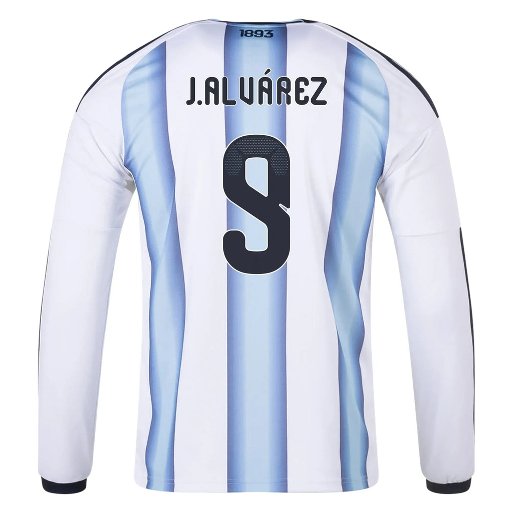 adidas 2026 Argentina Men's Authentic Home Long-Sleeve Soccer Jersey