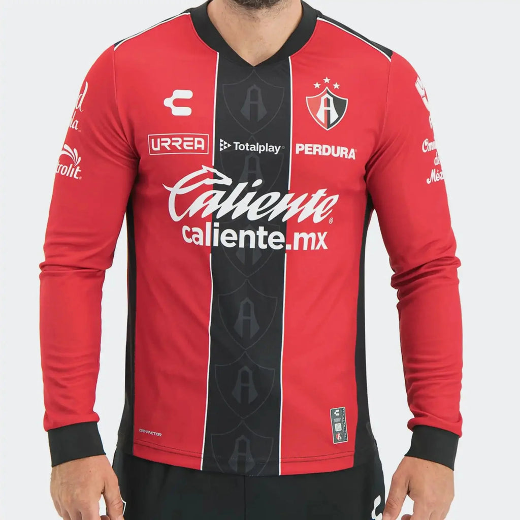 Charly 2025-26 Atlas Men's Stadium Home Long-Sleeve Soccer Jersey