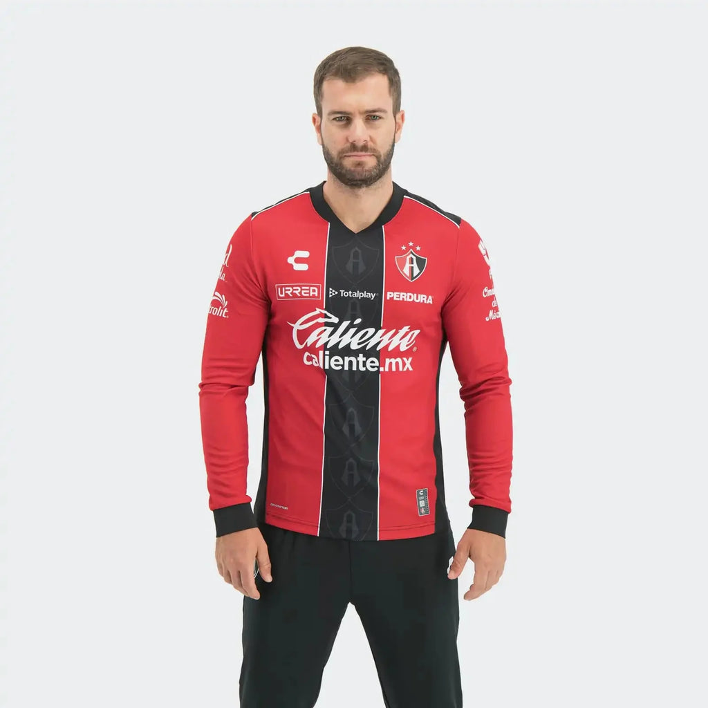 Charly 2025-26 Atlas Men's Stadium Home Long-Sleeve Soccer Jersey