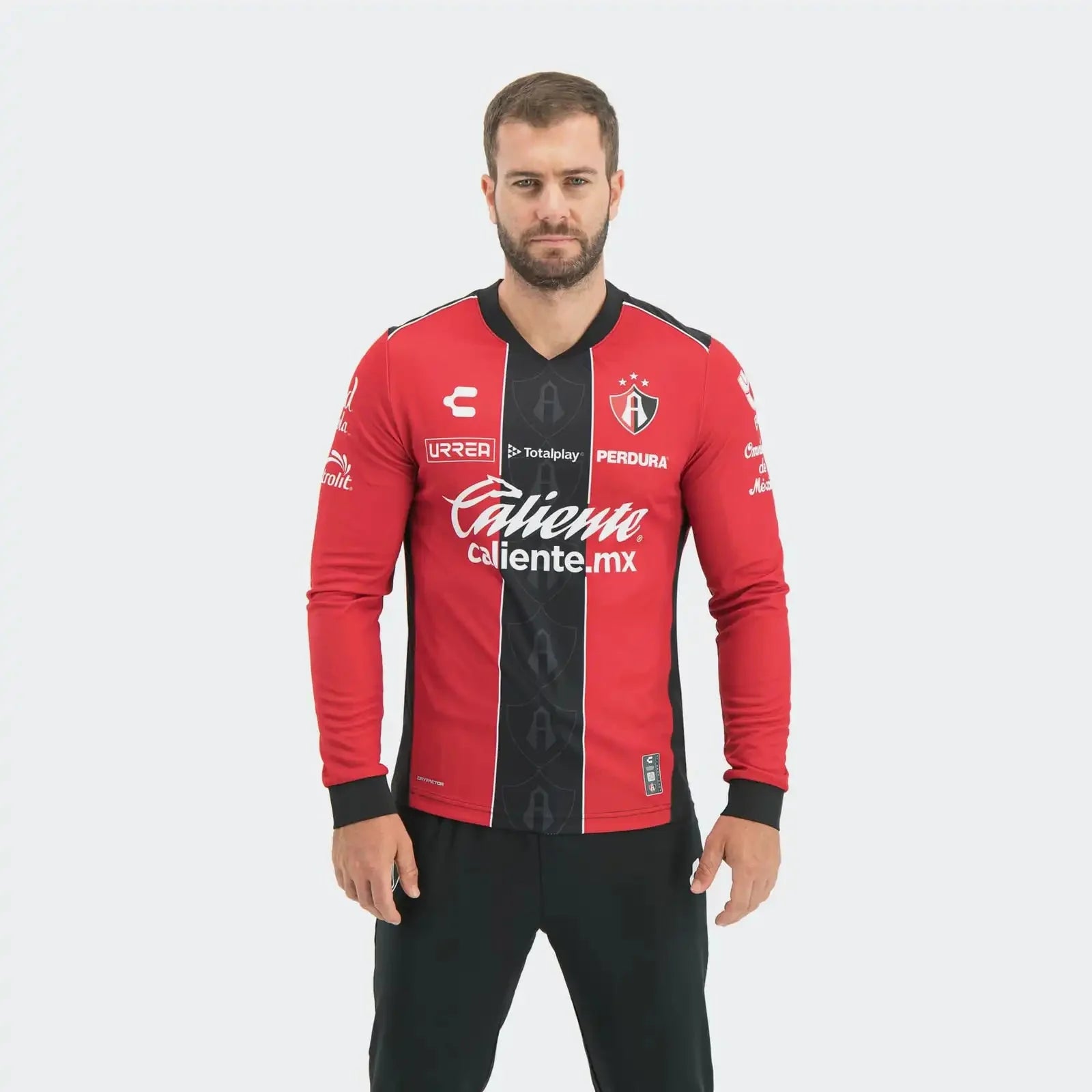 Charly 2025-26 Atlas Men's Stadium Home Long-Sleeve Soccer Jersey