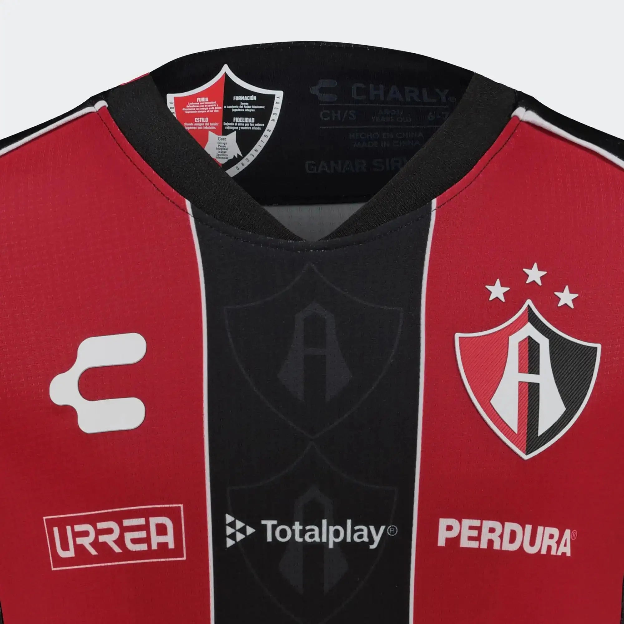 Charly 2025-26 Atlas Youth Stadium Home Soccer Jersey