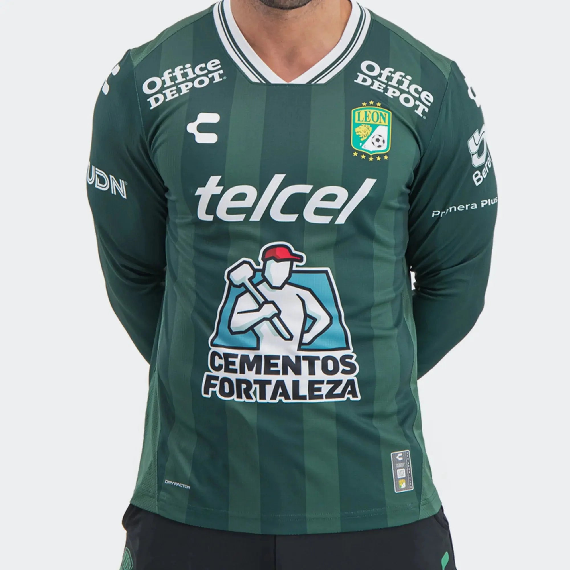 Charly 2025-26 Leon Men's Stadium Home Long-Sleeve Soccer Jersey