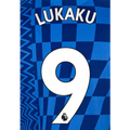 Chelsea 2019/22 Home Lukaku #9 Jersey Name Set-White
