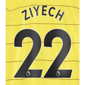 Chelsea 2021/22 Away Ziyech #22 Jersey Name Set Black