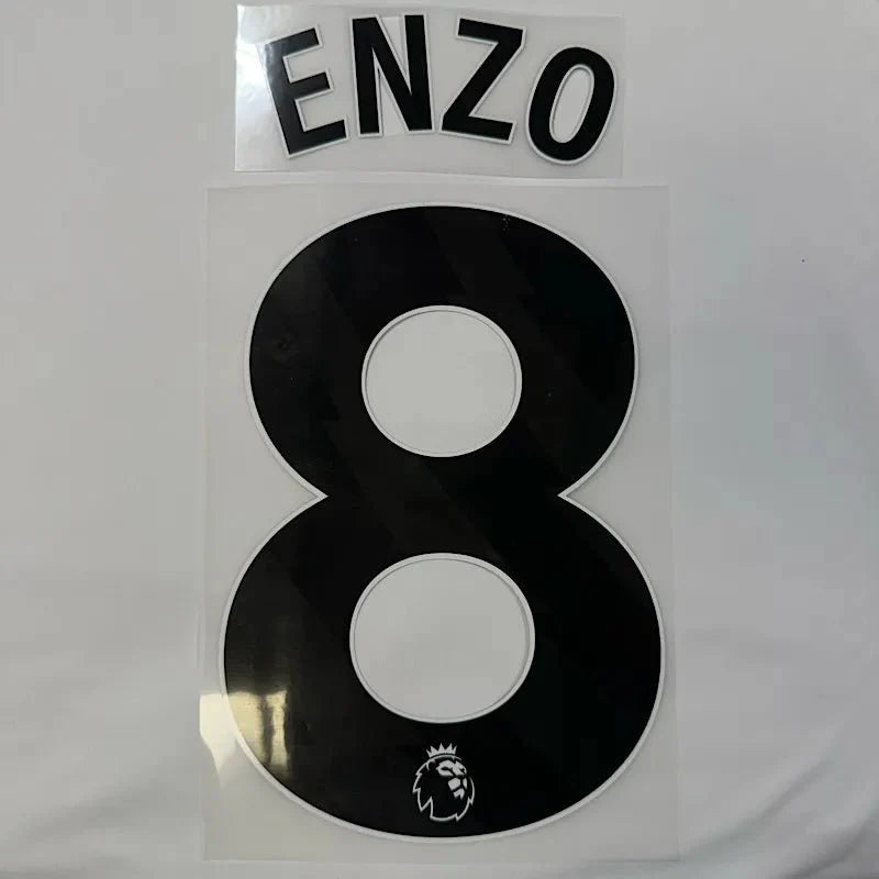 Chelsea 2025-Away ENZO #8 Official Name Set-Black
