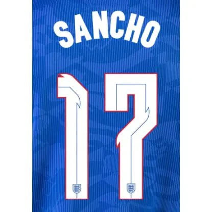 England 2020/22 Away Sancho #17 Jersey Name Sets
