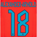 England 2022-23 Away Alexander-Arnold #18 Jersey Name Set