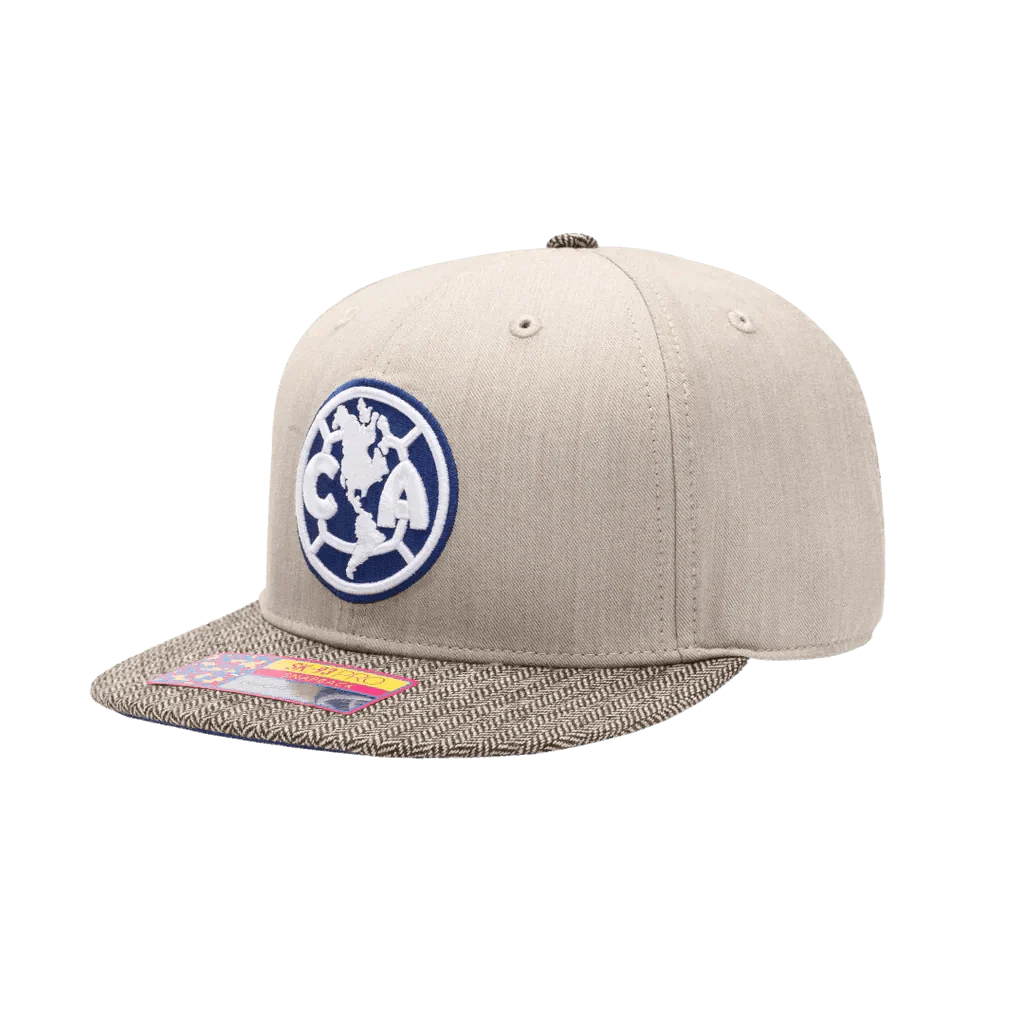 Fan Ink Collection Club America Snapback Hat - Beige