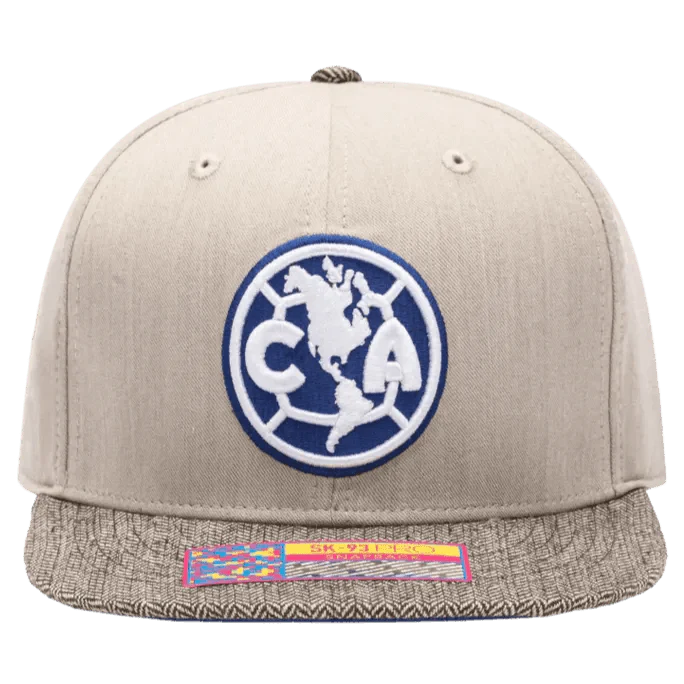 Fan Ink Collection Club America Snapback Hat - Beige