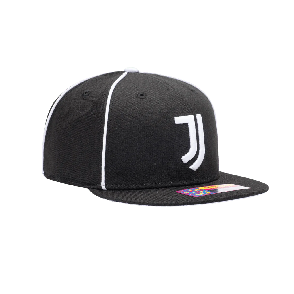 Fan Ink Collection Juventus Cali Night Snapback Hat - Black-White