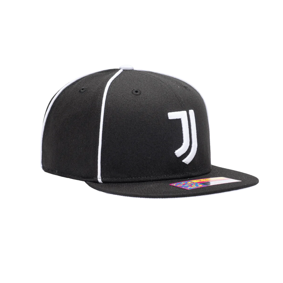 Fan Ink Collection Juventus Cali Night Snapback Hat - Black-White
