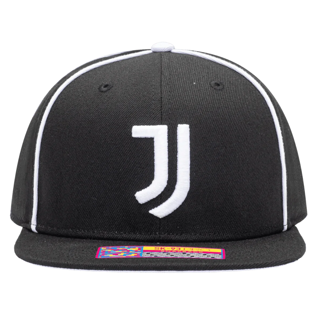 Fan Ink Collection Juventus Cali Night Snapback Hat - Black-White