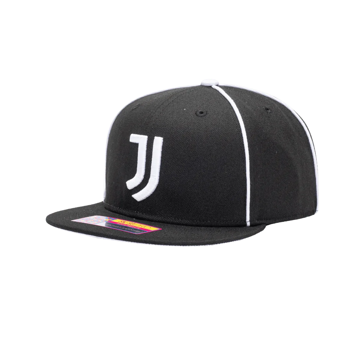Fan Ink Collection Juventus Cali Night Snapback Hat - Black-White