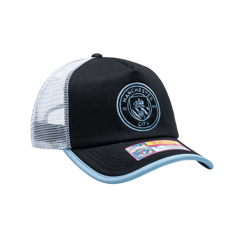 Fan Ink Collection Manchester City One8th Strike Trucker Hat