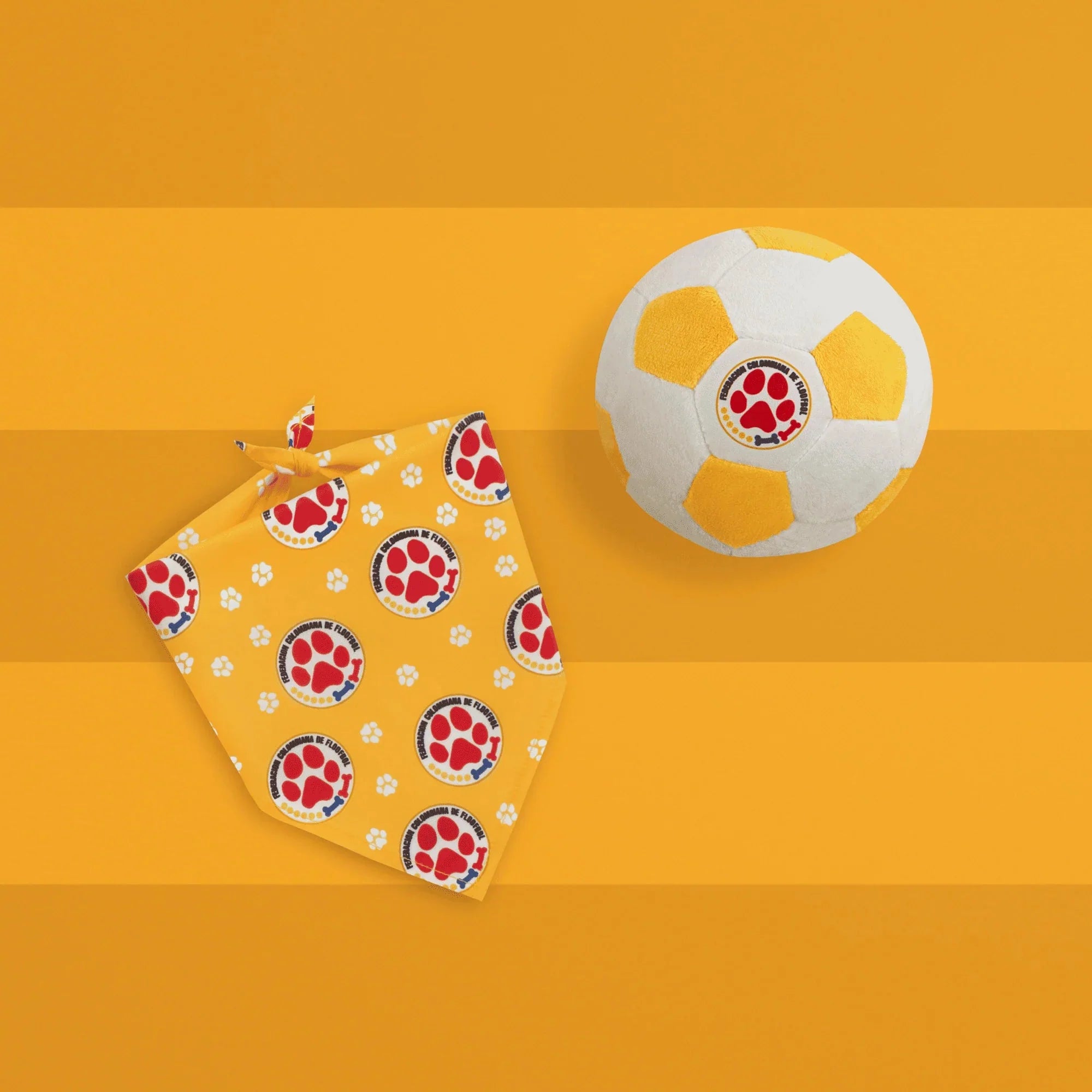 Floofball Colombia Plush Soccer Ball - Dog Toy