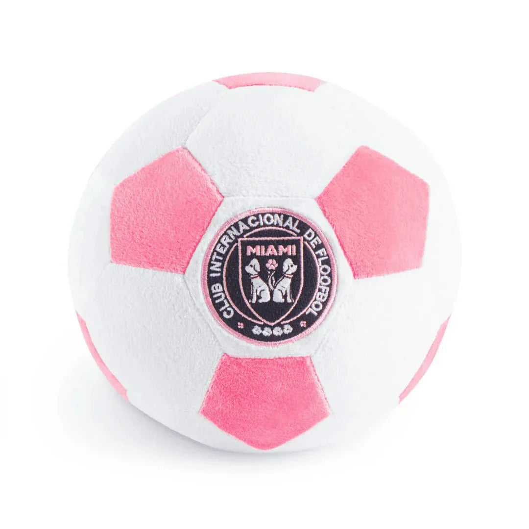 Floofball Miami Plush Large (7.5"x7.5") Soccer Ball - Dog Toy