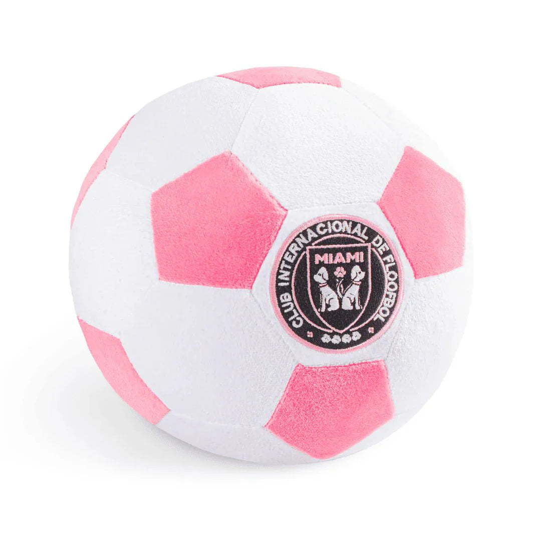 Floofball Miami Plush Large (7.5"x7.5") Soccer Ball - Dog Toy