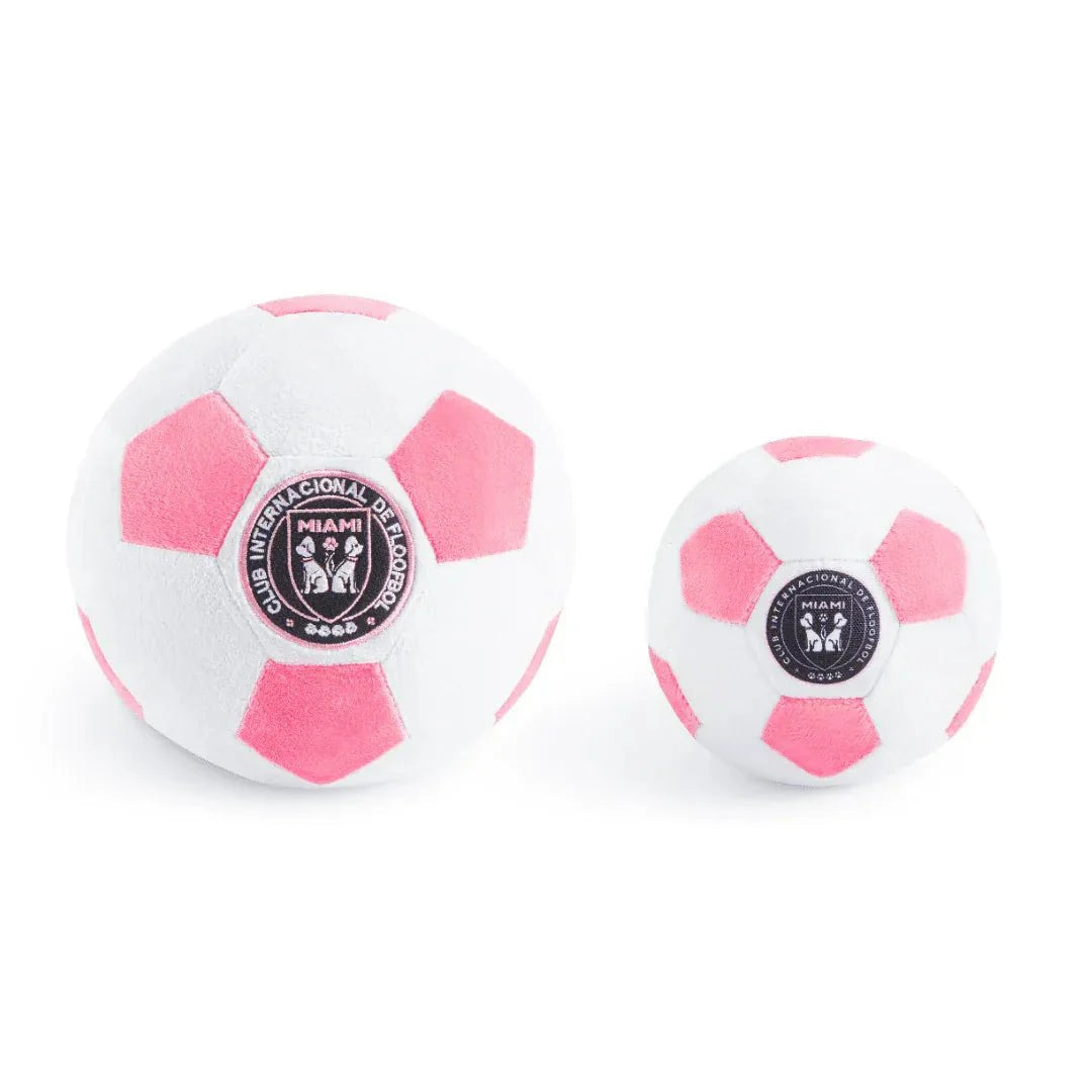 Floofball Miami Plush Large (7.5"x7.5") Soccer Ball - Dog Toy