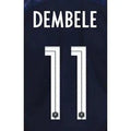 France 2018 Home Dembele #11 Jersey Name Set