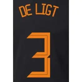 Netherlands 2020/21 Away De Ligit #3 Jersey Name Set