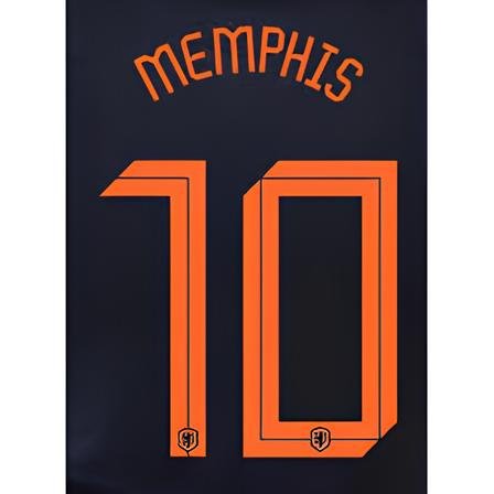 Netherlands 2020/21 Away Memphis #10 Jersey Name Set