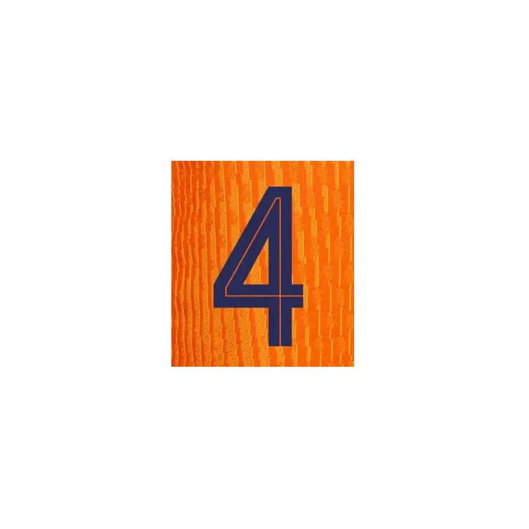Netherlands 2024/25 Home Virgil #4 Jersey Name Set