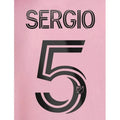 Inter Miami 2023-Home Sergio #5 Jersey Name Set