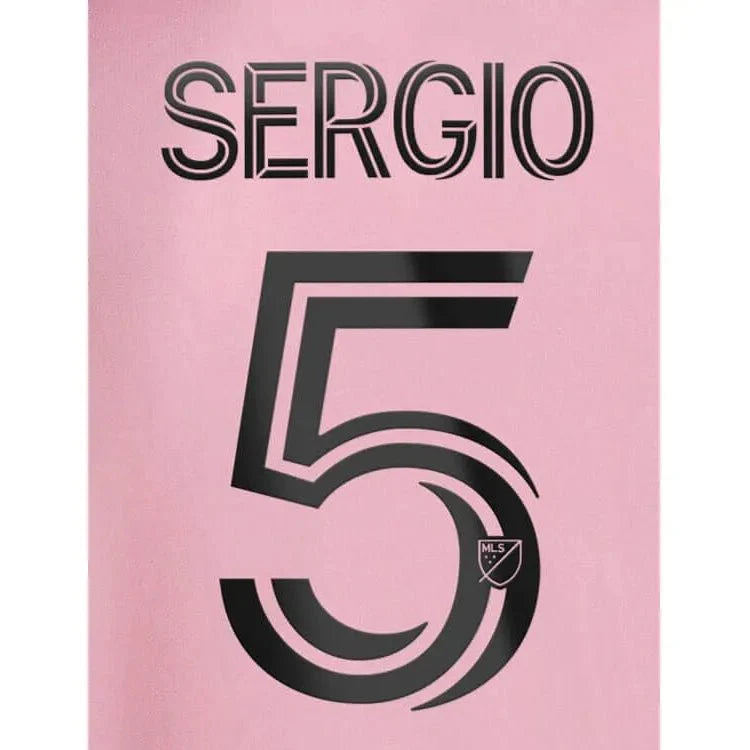 Inter Miami 2023-Home Sergio #5 Jersey Name Set